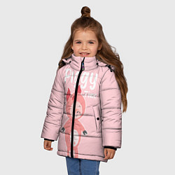 Куртка зимняя для девочки Piggy Time, цвет: 3D-черный — фото 2