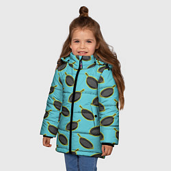 Куртка зимняя для девочки PUBG Pans, цвет: 3D-черный — фото 2