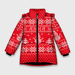Зимняя куртка для девочки Новогодняя Анна