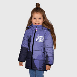Куртка зимняя для девочки PUBG: Sleep Night, цвет: 3D-светло-серый — фото 2