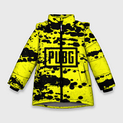 Зимняя куртка для девочки PUBG: Yellow Stained