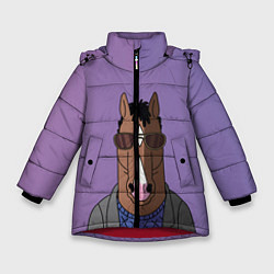 Зимняя куртка для девочки Конь БоДжек