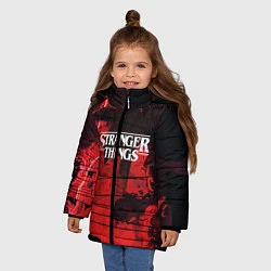Куртка зимняя для девочки Stranger Things: Red Dream, цвет: 3D-светло-серый — фото 2