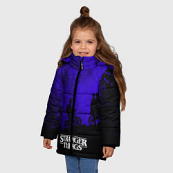 Куртка зимняя для девочки Stranger Things: Moon Biker, цвет: 3D-черный — фото 2
