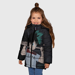 Куртка зимняя для девочки Изуку, цвет: 3D-светло-серый — фото 2