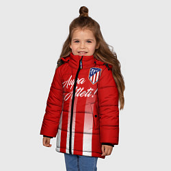 Куртка зимняя для девочки Aupa Atleti, цвет: 3D-черный — фото 2