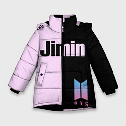 Куртка зимняя для девочки BTS Jimin, цвет: 3D-черный