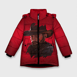 Куртка зимняя для девочки Red Dead Redemption, цвет: 3D-черный