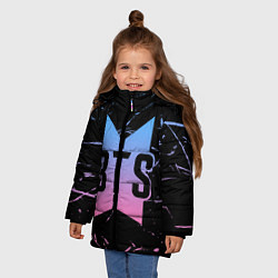 Куртка зимняя для девочки BTS: Love Yourself, цвет: 3D-черный — фото 2