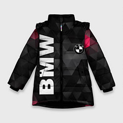 Куртка зимняя для девочки BMW: Polygon, цвет: 3D-черный