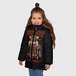 Куртка зимняя для девочки Worship Coffee, цвет: 3D-черный — фото 2