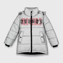 Куртка зимняя для девочки Red Devils, цвет: 3D-черный