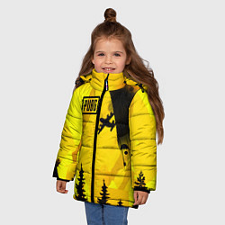 Куртка зимняя для девочки PUBG: AirDrop, цвет: 3D-черный — фото 2