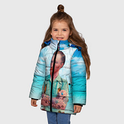 Куртка зимняя для девочки Ван Гог 21 века, цвет: 3D-черный — фото 2