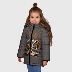 Куртка зимняя для девочки Japan 88, цвет: 3D-черный — фото 2