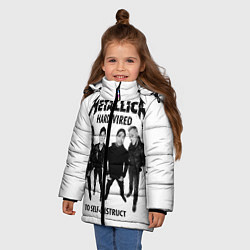 Куртка зимняя для девочки Metallica: Hardwired, цвет: 3D-черный — фото 2