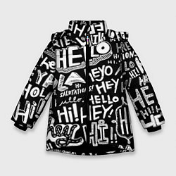 Зимняя куртка для девочки Hello Pattern