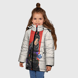 Куртка зимняя для девочки Apex Legends: Wraith, цвет: 3D-светло-серый — фото 2