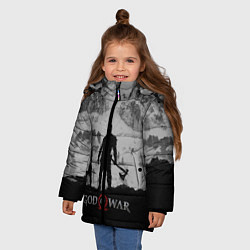 Куртка зимняя для девочки God of War: Grey Day, цвет: 3D-черный — фото 2