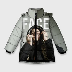 Куртка зимняя для девочки FACE: Slime, цвет: 3D-черный