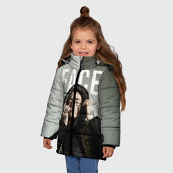 Куртка зимняя для девочки FACE: Slime, цвет: 3D-черный — фото 2