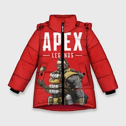 Куртка зимняя для девочки Apex Legends: Red Caustic, цвет: 3D-красный