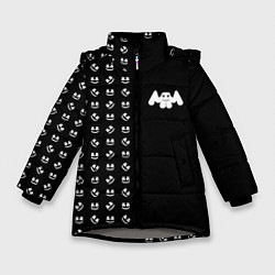 Куртка зимняя для девочки Marshmello: Dark Style, цвет: 3D-светло-серый