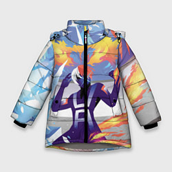 Куртка зимняя для девочки Академия, цвет: 3D-светло-серый