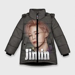 Куртка зимняя для девочки BTS Jimin, цвет: 3D-черный