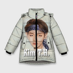Куртка зимняя для девочки BTS Kim T.H., цвет: 3D-светло-серый