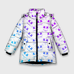 Куртка зимняя для девочки Marshmello: Light Neon, цвет: 3D-черный