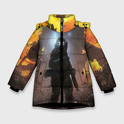 Куртка зимняя для девочки Apex Legends: Sunrise, цвет: 3D-черный