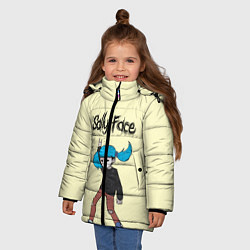 Куртка зимняя для девочки Sally Face: Rock You, цвет: 3D-светло-серый — фото 2