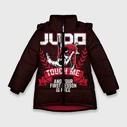 Куртка зимняя для девочки Judo: Touch Me, цвет: 3D-красный