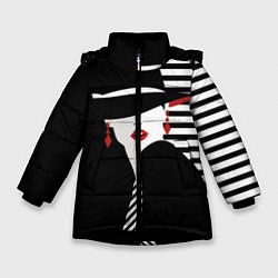 Куртка зимняя для девочки Fashion, цвет: 3D-черный