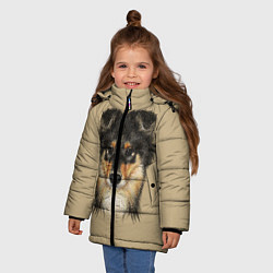 Куртка зимняя для девочки Rouge Collie, цвет: 3D-черный — фото 2
