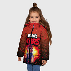 Куртка зимняя для девочки Brawl Stars Colt, цвет: 3D-черный — фото 2