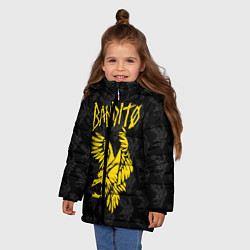 Куртка зимняя для девочки TOP: BANDITO, цвет: 3D-черный — фото 2