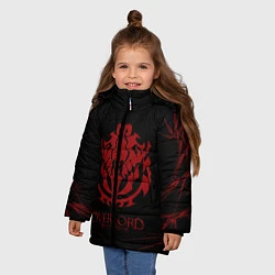 Куртка зимняя для девочки Overlord, цвет: 3D-черный — фото 2