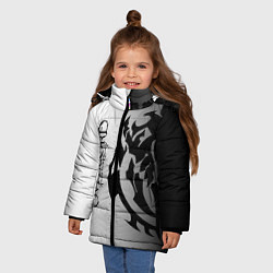 Куртка зимняя для девочки Overlord, цвет: 3D-черный — фото 2