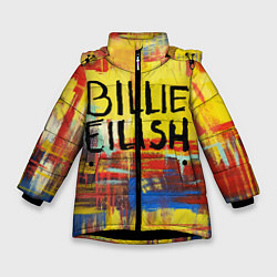 Куртка зимняя для девочки Billie Eilish: Art, цвет: 3D-черный