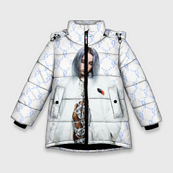 Куртка зимняя для девочки BILLIE EILISH: White Fashion, цвет: 3D-черный