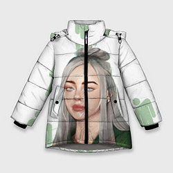 Куртка зимняя для девочки Billie Eilish, цвет: 3D-светло-серый