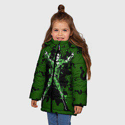 Куртка зимняя для девочки The Riddler, цвет: 3D-светло-серый — фото 2