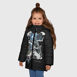 Куртка зимняя для девочки Batman Comics, цвет: 3D-светло-серый — фото 2
