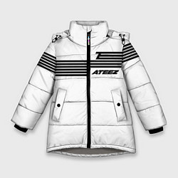Куртка зимняя для девочки Ateez, цвет: 3D-светло-серый