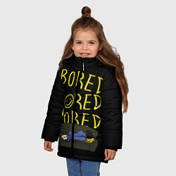 Куртка зимняя для девочки Boreb, цвет: 3D-светло-серый — фото 2