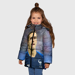 Куртка зимняя для девочки Антуан Гризманн, цвет: 3D-светло-серый — фото 2