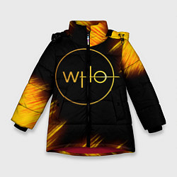 Куртка зимняя для девочки DOCTOR WHO, цвет: 3D-красный