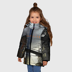 Куртка зимняя для девочки HALF LIFE, цвет: 3D-черный — фото 2